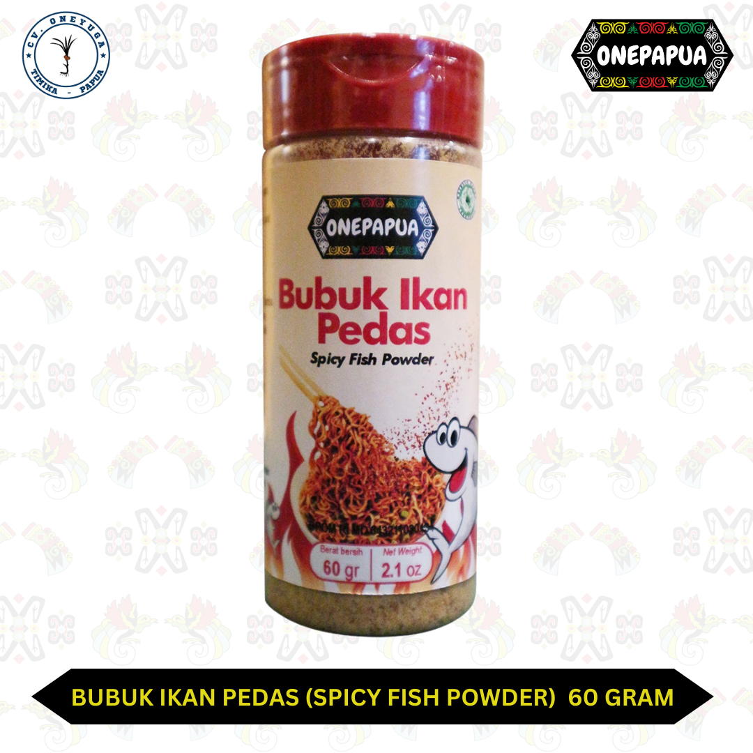 Bubuk Ikan Pedas OnePapua, 60 gram